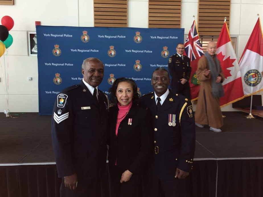 Keith Merith attending a York Regional Police recognition event with community leaders